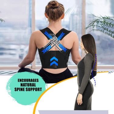 Back Brace Posture Corrector for Men and Women,Adjustable Back Posture Belt Invisible